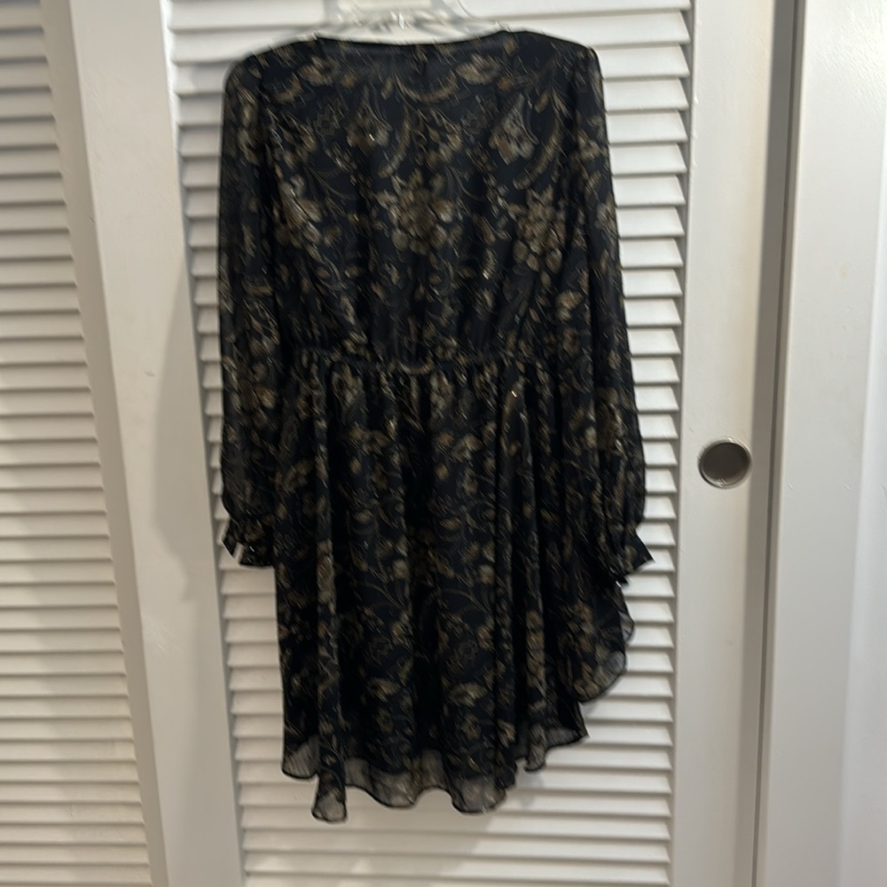Torrid Layered Tie Front Wrap Hi-Low Tunic - Size 00 - Picture 7 of 15